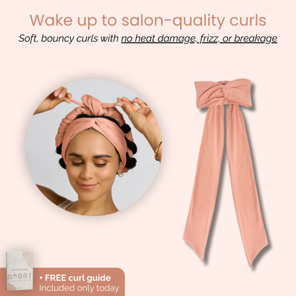 🌙 Heatless Curling Headband – Satin Overnight Hair Curler for Frizz-Free, Long-Lasting Waves Without Heat Damage
