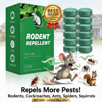 Avasoma® 12- Pack Popular Natural Rodent Repellent Balls, Natural Pest Repellent🎁