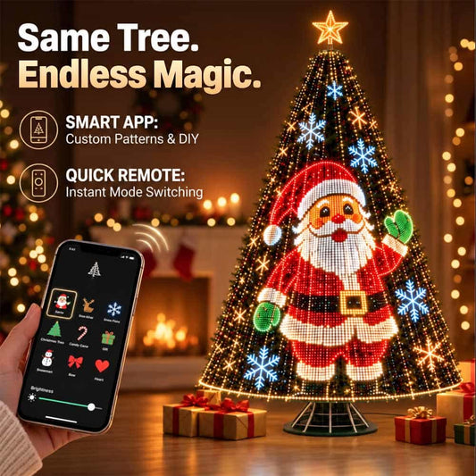 🎄Smart Animated Christmas Tree Lights — Make Your Christmas Tree Come Alive! -up