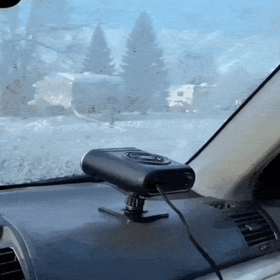 Portable Car Heater – Fast Windshield Defrost & Defog 🔥
