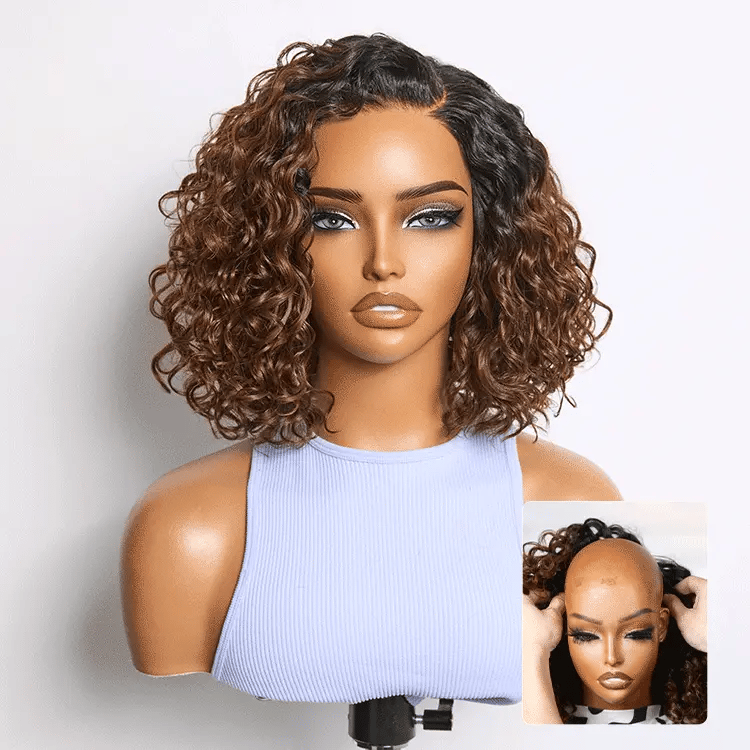 🔥 Last Hour: 79% OFF 🔥Ready-to-Wear Glueless Curly Bob Wig