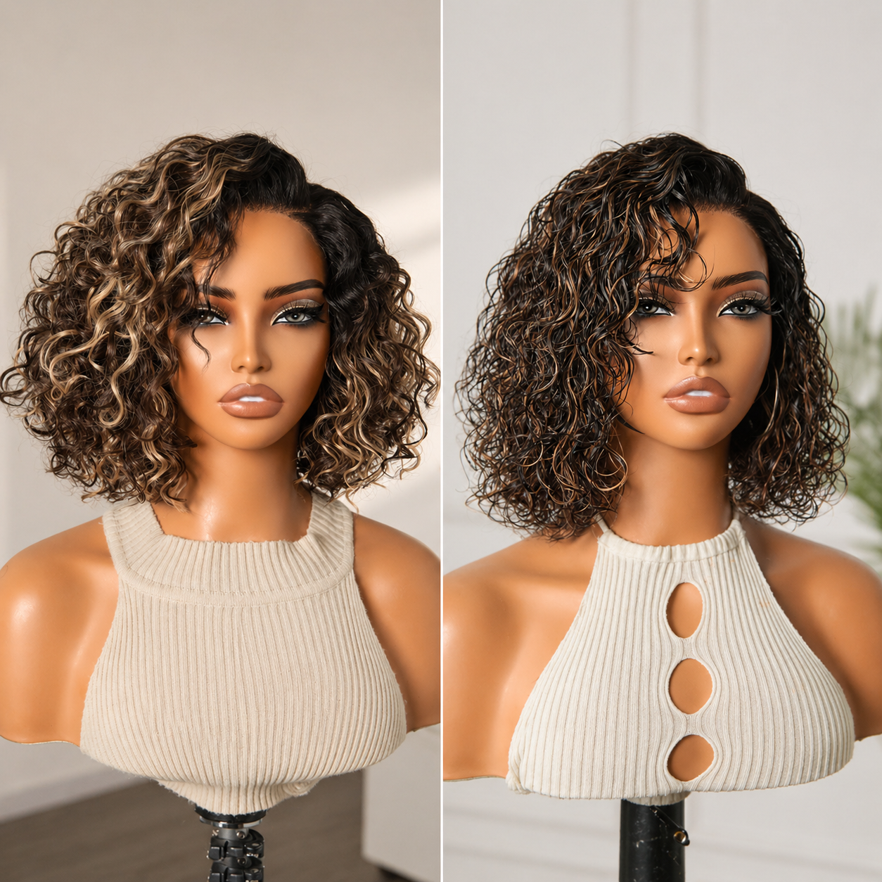 🔥 Last Hour: 79% OFF 🔥Ready-to-Wear Glueless Curly Bob Wig