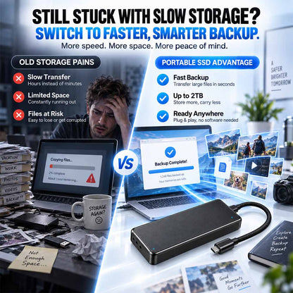 🏆 2026’s Most Popular Portable SSD — Premium Type-C Mini Storage | 500GB / 1TB / 2TB🍇