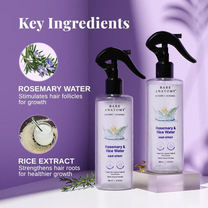 Thinning Hair? Rosemary + Rice Water Spray for Fuller, Thicker-Looking Hair