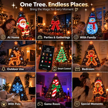 🎄Smart Animated Christmas Tree Lights — Make Your Christmas Tree Come Alive!