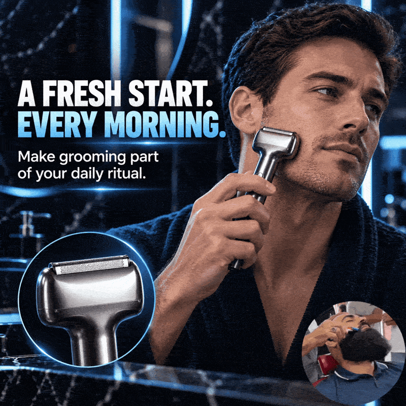 Men’s Rechargeable Foil Electric Shaver – Close Shave, Cordless & Portable, Wet & Dry 🔥