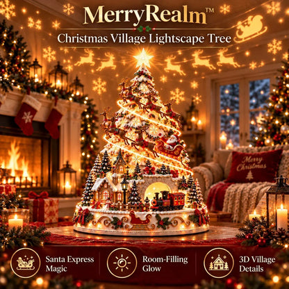🎄 Magical Christmas Village Projection Centrepiece – 2 Festive Scenes🌼