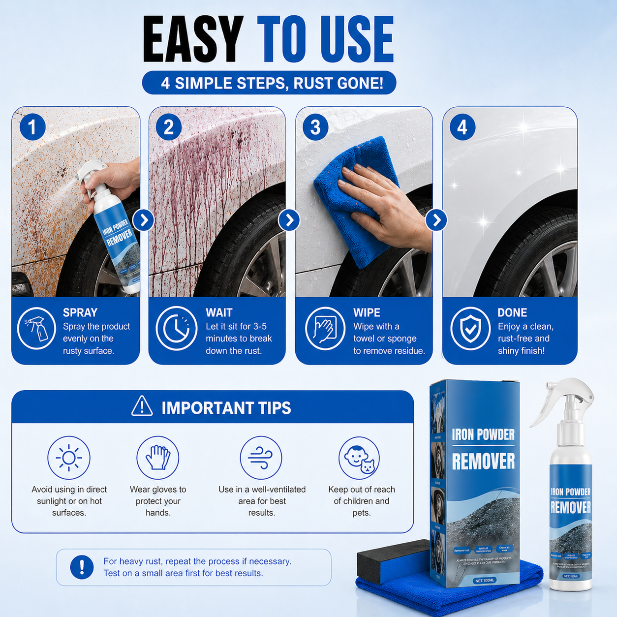 Universal Rust Remover Spray 🛡️Last Day 70% OFF🛡️