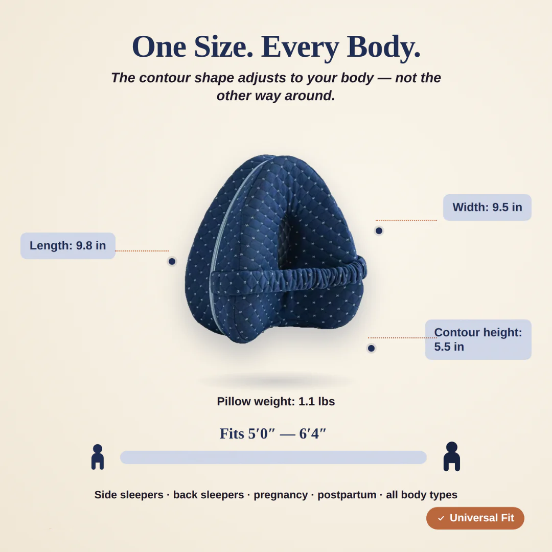 🦴 Ergonomic U-Shape Side Sleeper Pillow