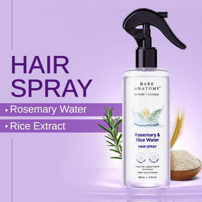 Thinning Hair? Rosemary + Rice Water Spray for Fuller, Thicker-Looking Hair