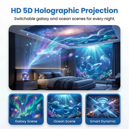 🔮Night Light Projector - Smart Holographic Star Projector
