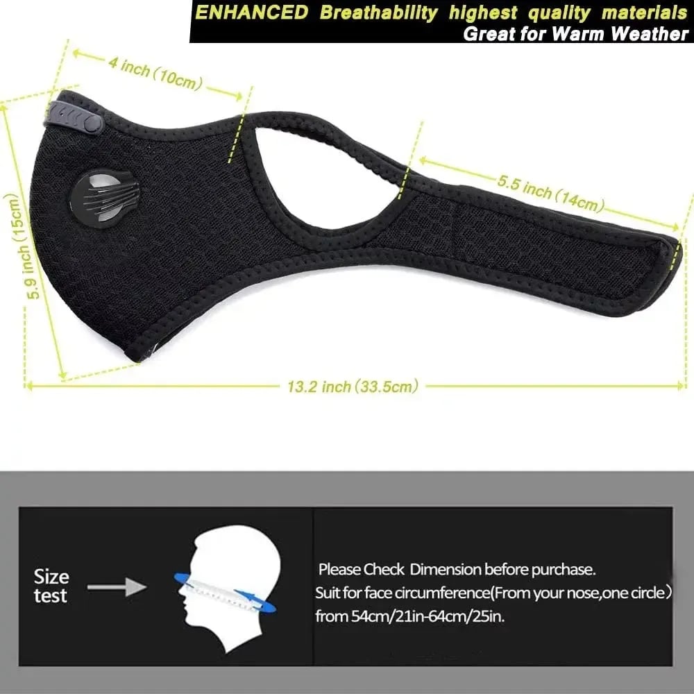 🔥Hot Sale - 50% OFF🔥Lovyanocosh® Reusable Carbon Filter Dust Mask – Built for Active Lifestyles