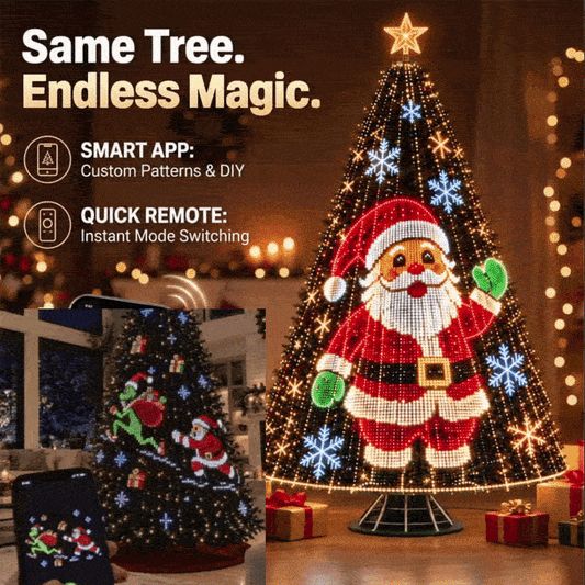 🎄Smart Animated Christmas Tree Lights — Make Your Christmas Tree Come Alive!