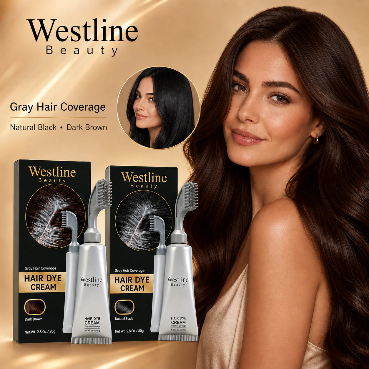 💇‍♀️ Hair Dye Comb – At-Home Root Touch-Up & Gray Coverage Tool for Fast, Clean, Even Hair Coloring Without Salon Mess ✨